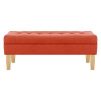Bodevir - Banqueta Wood 2C Felpa 05 Naranja