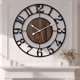 thumbnail image 1 of Reloj de pared Tixmtry 51 cm Retro decorativo silencioso de madera, 1 of 7