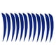 thumbnail image 5 of 12 piezas de 5 pulgadas Fletching Flecha plumas de tiro con arco pavo plumas azul marino, 5 of 5