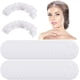 thumbnail image 1 of 100 gorros de ducha desechables impermeables para el cabello, gorros de baño elásticos y gruesos de plástico transparente para spa, tratamientos capilares, hogar, hotel, viajes portátiles., 1 of 7