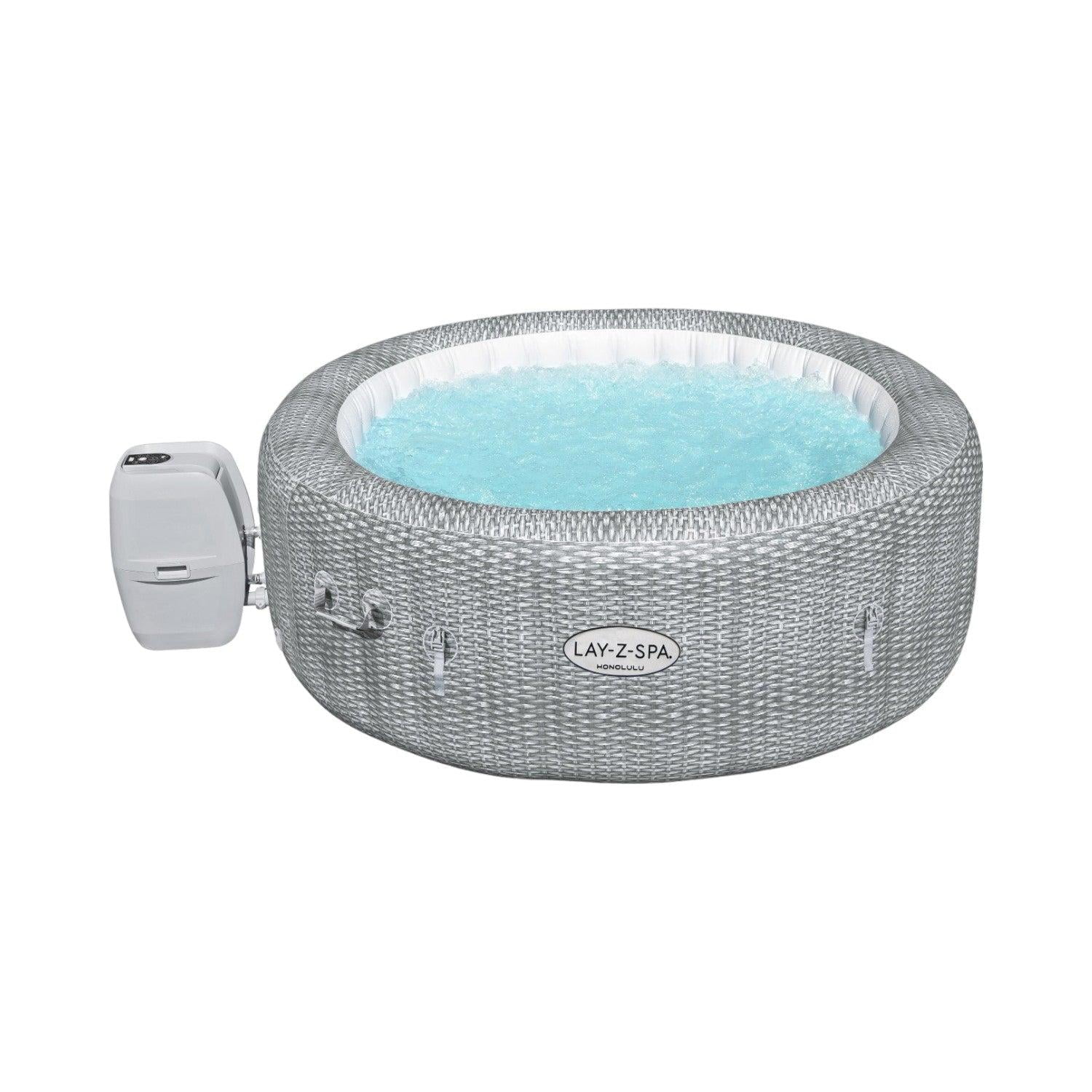 Hot Tub Spa Jacuzzi Inflable Honolulu 6 Personas Bestway Gris Tamano Unico