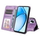 thumbnail image 3 of Funda tipo cartera FOXDOCK para OPPO A60 4G , diseño girasol en relieve, cuero PU, cierre magnético, soporte y tarjetero, 3 of 5