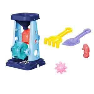 Magideal - Juego De Juguetes De Playa, Juguetes De Baño De Arena, Juguetes De Caja De Arena Montessori, Juego De Juguetes De Arena Plegable, Para Regalo De Niños Juego De Embudo De 5