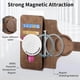 thumbnail image 5 of Funda Billetera Magnética para iPhone 15 Soporte Tarjetas Desmontable Marrón, 5 of 6