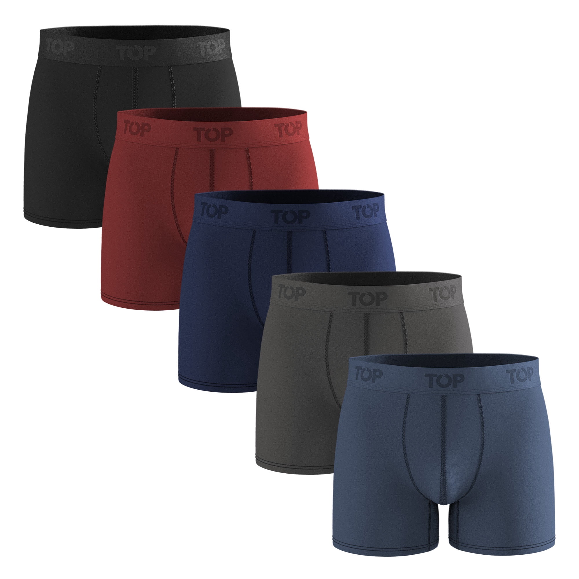 Bóxer Medio Algodón Pack 5 C12 Top