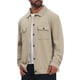 thumbnail image 4 of Chaqueta informal de hombre con botones, mangas largas, chaqueta tipo camionero para uso diario, L caqui, 4 of 6