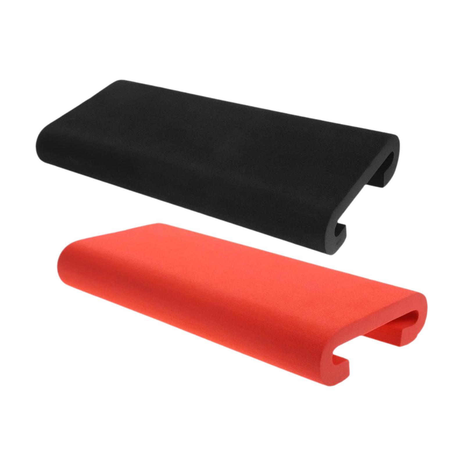 Magideal - 2 Piezas De Cojín De Botes De Dragón, Cojín De Asiento De Paleta, Transpirabilidad, Versátiles, Prácticamente Acolchado, Asientos De Remado De Kayak P Rojo Y Negro