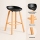 thumbnail image 5 of Pack de 2 Taburetes Piso Bar Nordic - Negro, 5 of 7