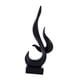 thumbnail image 4 of Escultura Abstracta Moderna, Estatua De Llama Para Mueble De TV, Estante, Color Negro, 4 of 5