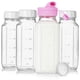 thumbnail image 1 of Botella de vidrio para leche Sovietiep, paquete de 4, 500 ml con tapa de silicona, 1 of 6