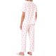 thumbnail image 3 of INSPIRE CHIC Conjunto de Pijama de Mujer con Botones, Conjunto de Descanso de Manga Corta Suave con Pantalones Largos y Bolsillos para Primavera Verano 2XL Rosa, 3 of 6
