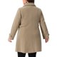 thumbnail image 3 of Abrigos de talla grande para mujer de Agnes Orinda, chaqueta de trinchera de un solo pecho, abrigos largos de invierno 4X marrón, 3 of 6