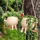 thumbnail image 2 of Macetas Swing Rostro, Macetas colgantes de pared, Maceta Smile Rostro de resina con flores, Plantas suculentas grandes, Diseño único de Rostro, Cadena de perlas Hillingtonia, Agradecimiento a madres y, 2 of 7