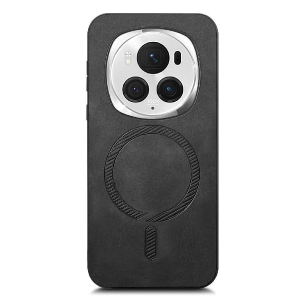 Magnetic Slim Case for Honor Magic 6 Pro with Camera Guard & Anti-Scratch Back Black