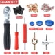 thumbnail image 2 of Kit de 70 herramientas para parches de neumáticos, incluye núcleos de válvulas, herramienta para extraer núcleos de válvulas, herramienta para válvulas de 4 vías, herramienta de reparación de núcleos, 2 of 7