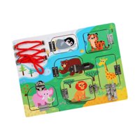 Bothyi - Tablero Ocupado De Madera, Tablero De Actividades Sensoriales Para Niños, Niñas, Niños, Regalo De Cumpleaños, Animal