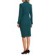 thumbnail image 3 of Conjuntos de Traje para Mujer INSPIRE CHIC Blazer de Manga Larga y Falda Lápiz 2 Piezas Verde Azulado L, 3 of 6