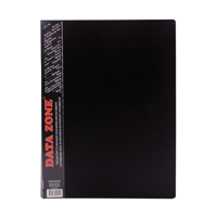 Datazone - Carpeta A4 20 Fundas Negro