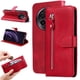 thumbnail image 2 of Funda con Cremallera para Realme 13 Plus 5G, Carcasa Cartera de Cuero PU con Soporte y Tarjetero, 2 of 5