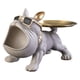 thumbnail image 3 of Bandeja De Almacenamiento De Perro De Resina Estatua Estatuilla Llavero Decorativo Organizador Beige, 3 of 3