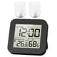 thumbnail image 2 of Reloj Despertador Digital Reloj De Baño Digital Para Dormitorio Sala De Estar 2 Piezas Ganchos Negro, 2 of 2