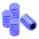 thumbnail image 3 of 4 Piezas Tapas De Vástago De Válvula De Neumático Tapas De Aire De Neumáticos Para Camiones SUV Motocicletas Azul Oscuro, 3 of 5
