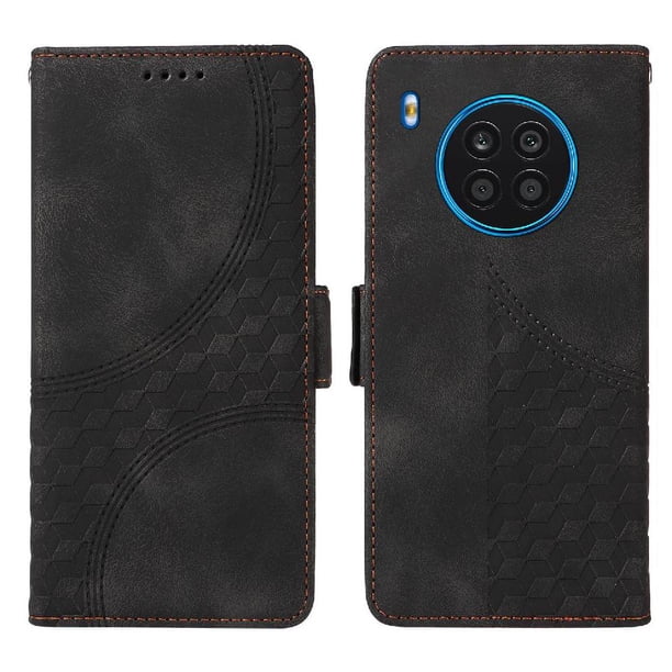 Carcasa FOXDOCK Honor 50 Lite de cuero PU, diseño acolchado clásico, protección contra caídas y rayones