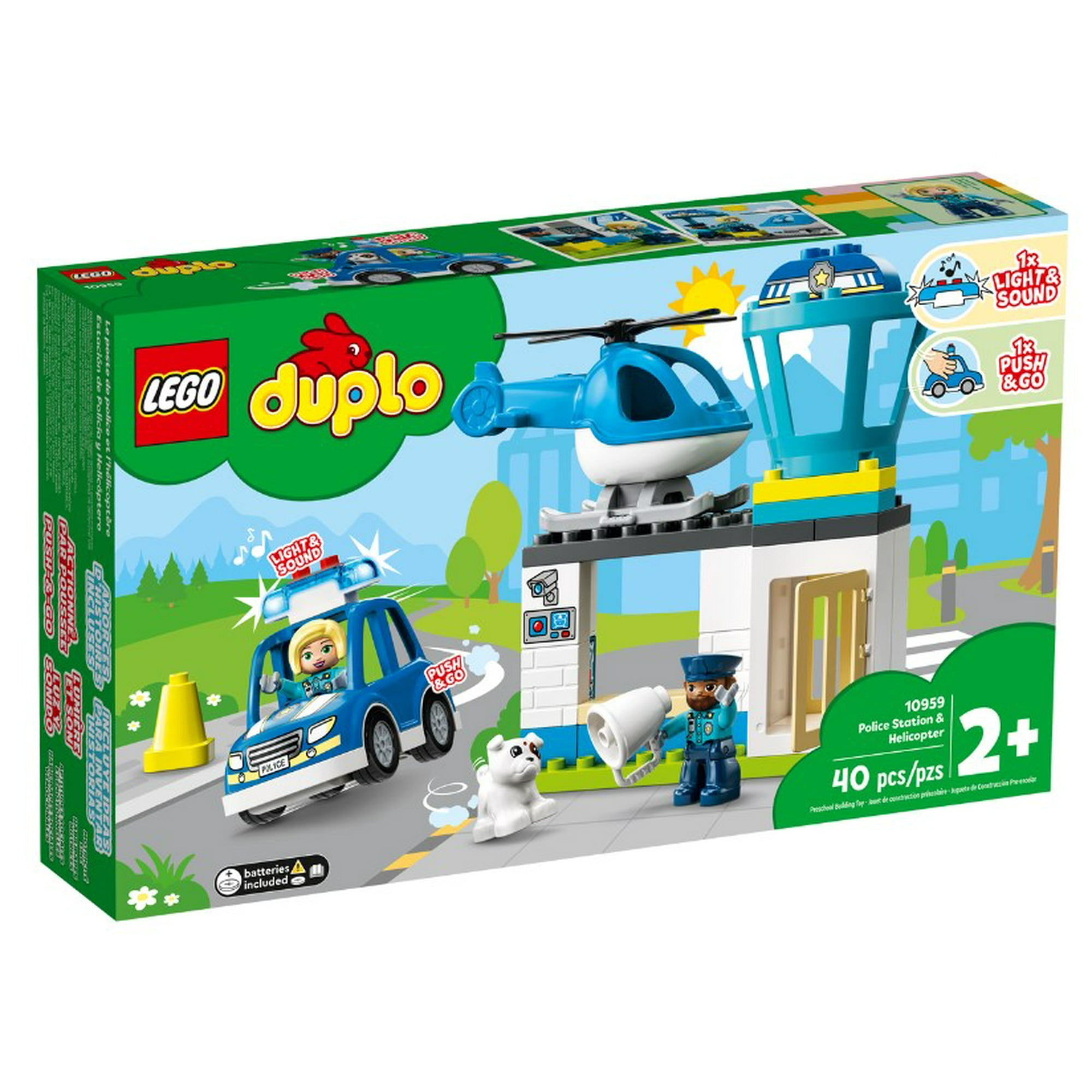 Lego Duplo - Estación De Policía Y Helicóptero 40 Piezas 10959
