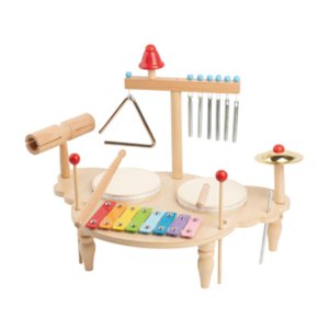 Magideal - Juego De Batería De Xilófono Montessori, Instrumentos Musicales, Regalos De Fiesta, Juguete De Aprendizaje De Coordinación Mano-Ojo Para Niños Y Niñas