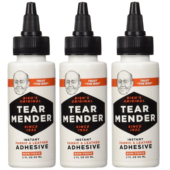 Adhesivo Tear Mender TG-2 para tela y cuero, 180 ml, paquete de 3