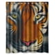 thumbnail image 1 of Cortina de ducha con diseño de tigre, con ganchos, 60 x 72 pulgadas, 1 of 3