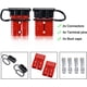 thumbnail image 2 of Kit de conector eléctrico de conexión y desconexión rápida de cable de batería de 175 A, 1/0 AWG, para cabrestante, remolque de automóvil, 2 unidades, color rojo, 2 of 7