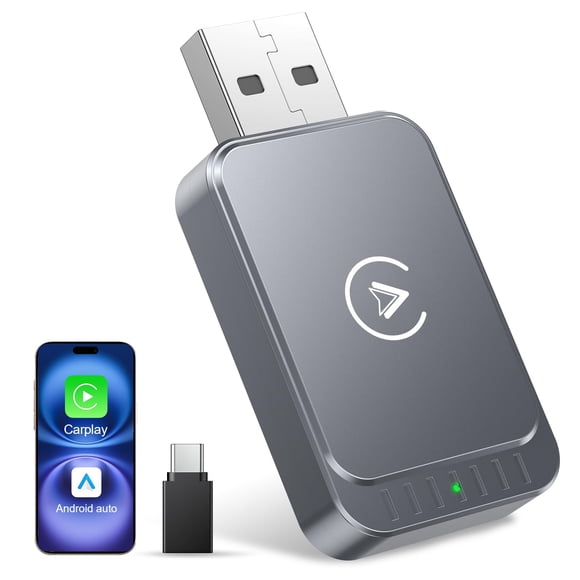 Adaptador Inalámbrico 2 En 1 Para Carplay Y Android Auto