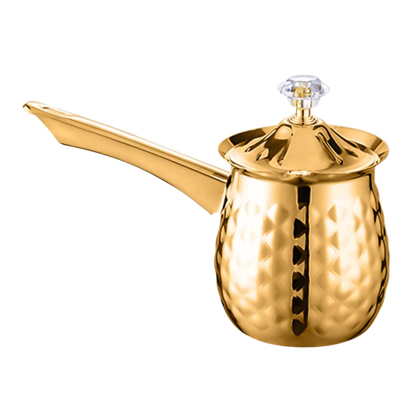 Magideal - Cafetera Turca, Jarra Para Derretir , Cafetera Para Regalos De , Dorado 200Ml