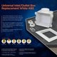 thumbnail image 5 of Caja de entrada y salida HIGHCRAFT TC100 blanca de ABS de 7,5 cm, 5 of 7