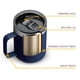 thumbnail image 5 of Taza de café ALOUFEA de acero inoxidable, 350 ml, aislante, azul marino, 12 oz, 5 of 7