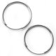 thumbnail image 2 of Aros CousinDIY 12 un Plata Metal Redondos para Oídos, 2 of 3