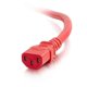 thumbnail image 2 of Cable de Alimentación C2G 60 cm 14 AWG Rojo, 2 of 3