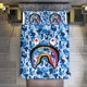 thumbnail image 2 of Blue Rainbow Bape Shake Camo Comforter Set Soft 3 Pcs Twin Bedding Sets Thicken for All Season, 2 of 5