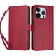 thumbnail image 3 of Funda Cartera Trébol para iPhone 16 Pro Max con Ranuras Tarjetas y Carga Inalámbrica Rojo, 3 of 6