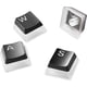 thumbnail image 1 of Steelseries Prismcaps Double Shot Pudding Negro, 1 of 3