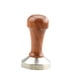 thumbnail image 1 of manija de madera de la herramienta de la prensa de manipulación del tamiz del grano de café del café express del acero inoxidable # 1 53m m, 1 of 5