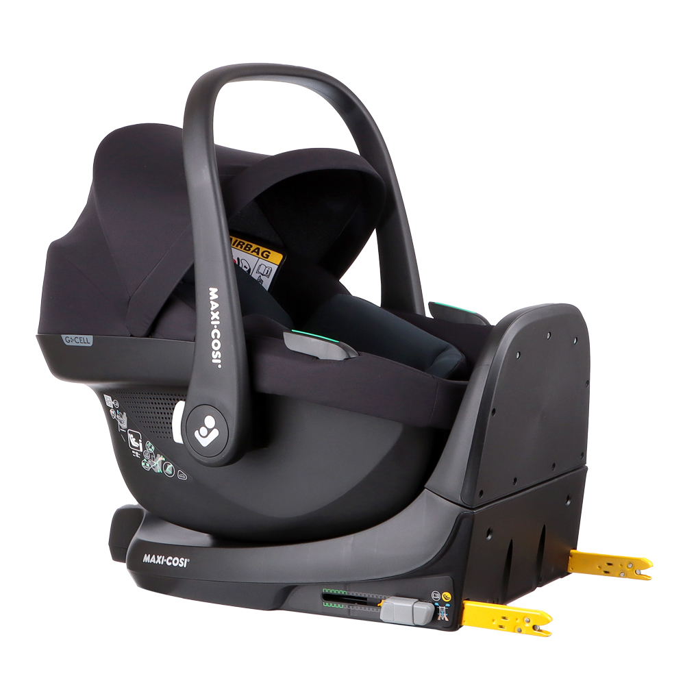 Silla Auto Nido Cabriofix Black+Familyfix S Black Maxi Cosi