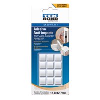 Tekbond - Topes De Muebles Cuadrado M - 12.7Mm 12Un. -