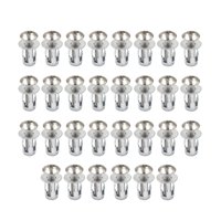 Magideal - 30 Piezas Remaches De Pétalo Tuercas Jack Tuercas Inserciones Roscadas Tapón De Expansión Anclajes De Tornillo Para Instalación De Lámpara Decoración M5X25