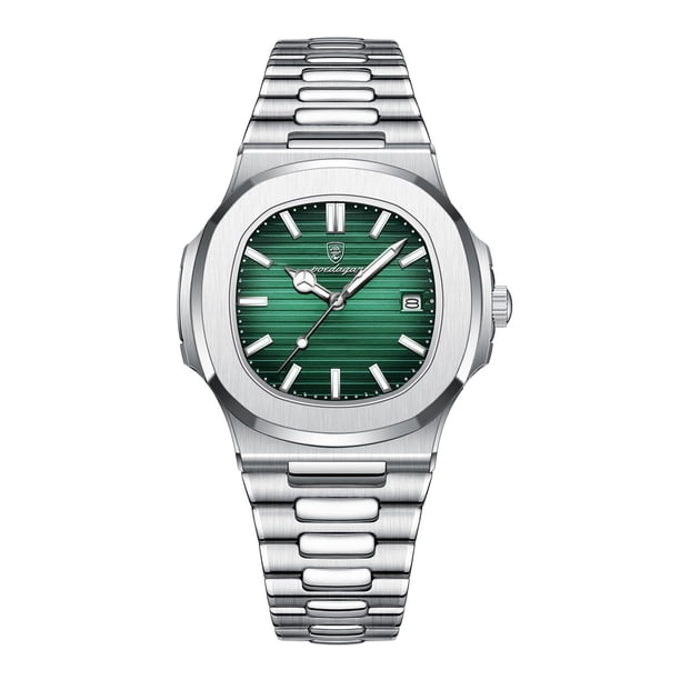 Reloj de hombre nuevo, moderno y retro, resistente al agua, con buena apariencia, calendario de uso diario, reloj de cuarzo.