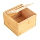 thumbnail image 5 of Caja De Pañuelos De Bambú, Soporte Para Servilletas De Escritorio Para Oficina, Hogar, Baño S, 5 of 5