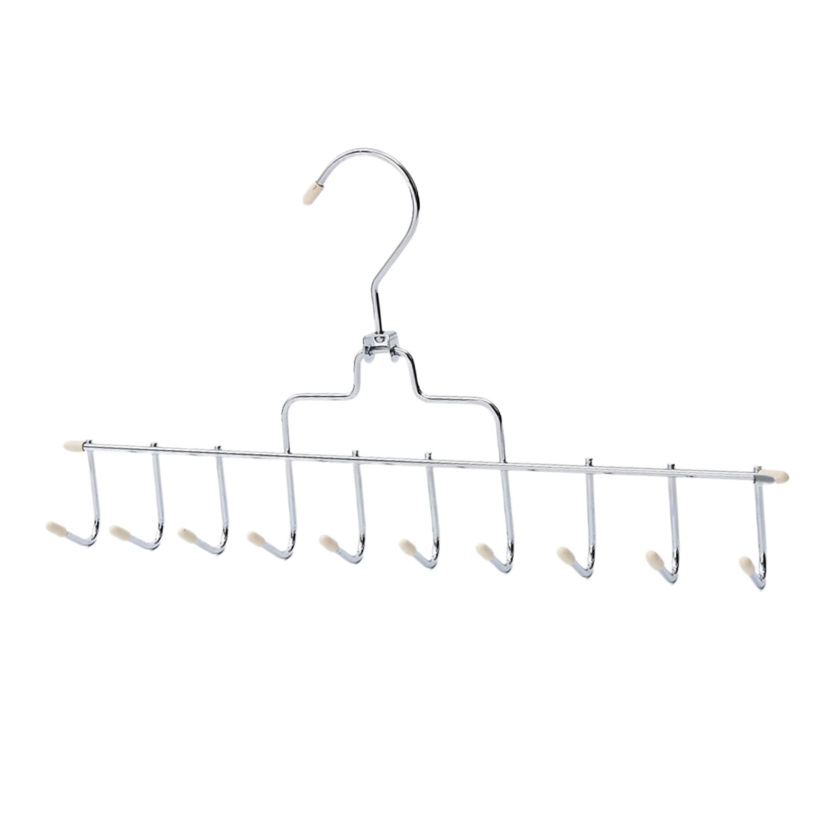 Magideal - Tie Rack Tie Hanger Belt Racks Organización Del Armario Pantalones Perchas Soporte De Almacenamiento Cinturón Toallas Holder Rack De Ahorro De Espacio Beige