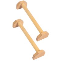 Magideal - 2X Soportes De Barras De Flexión, Barras De Flexión Para Entrenamiento De Fuerza Física, Paralelas De Madera Para Viajes, Interior, Exterior, Gimnasia Sg