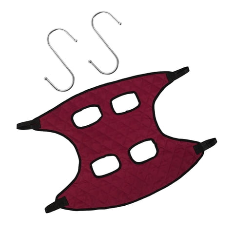 Magideal - Hamaca De Aseo Para Mascotas, Bolsa De Sujeción, Arnés De Baño Para Perros, Eslinga Transpirable Para Perros Pequeños Y Medianos, Suministros De , Rojo, S